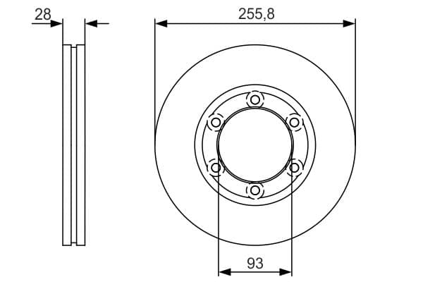 Bosch BD1772 Fren diski; ön küçük görsel 5