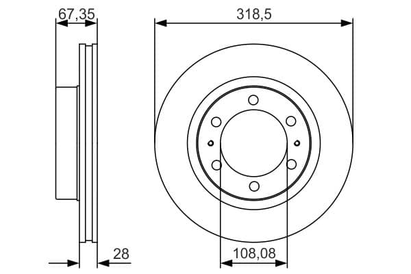 Bosch BD1781 Fren diski; ön küçük görsel 5