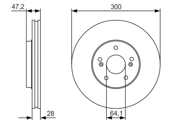 Bosch BD1782 Fren diski; ön küçük görsel 5