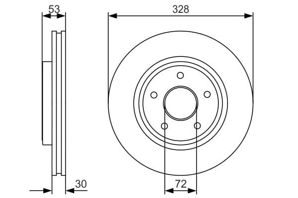Bosch BD1783 Fren diski; ön küçük görsel 5
