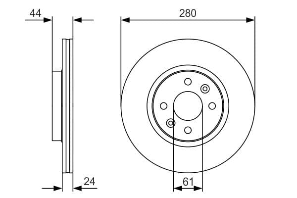 Bosch BD1868 Fren diski; ön küçük görsel 5