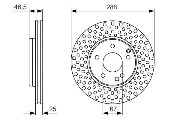 Bosch BD1869 Fren diski; ön küçük görsel 5