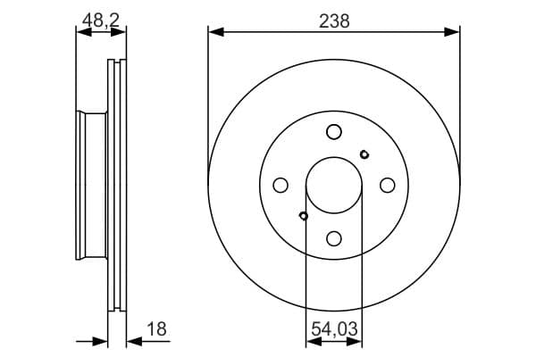 Bosch BD1874 Fren diski; ön küçük görsel 5