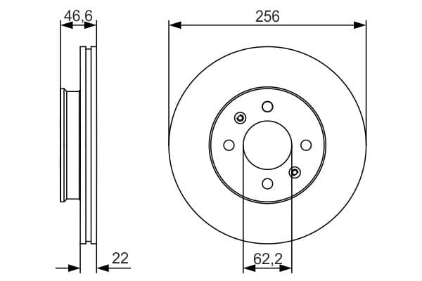Bosch BD1875 Fren diski; ön küçük görsel 5