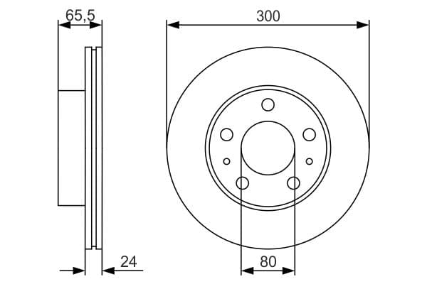 Bosch BD1882 Fren diski; ön küçük görsel 5