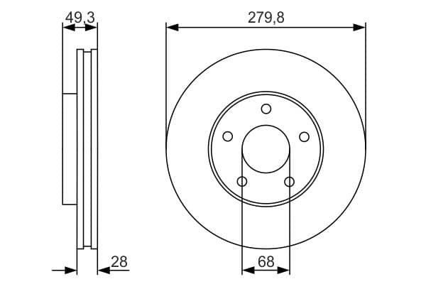 Bosch BD1886 Fren diski Premium3; ön küçük görsel 5