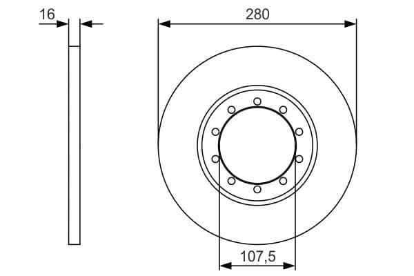 Bosch BD1888 Fren diski; arka küçük görsel 5