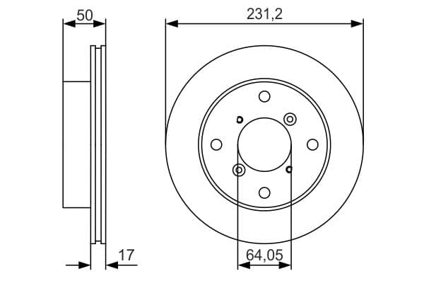 Bosch BD1892 Fren diski Premium2; ön küçük görsel 5