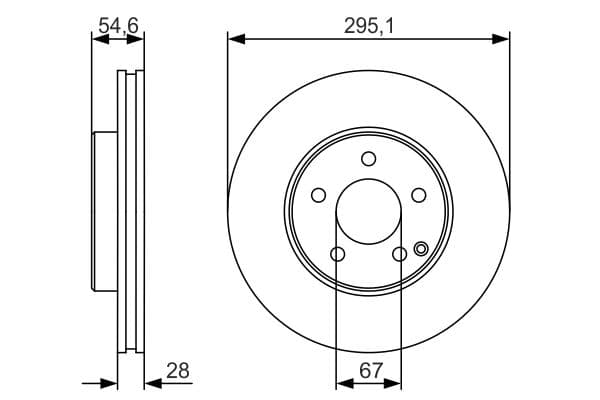 Bosch BD1895 Fren diski; ön küçük görsel 5