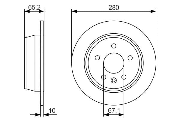 Bosch BD1898 Fren diski Premium2; arka küçük görsel 5