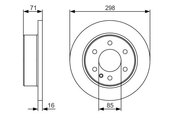 Bosch BD1901 Fren diski; arka küçük görsel 5