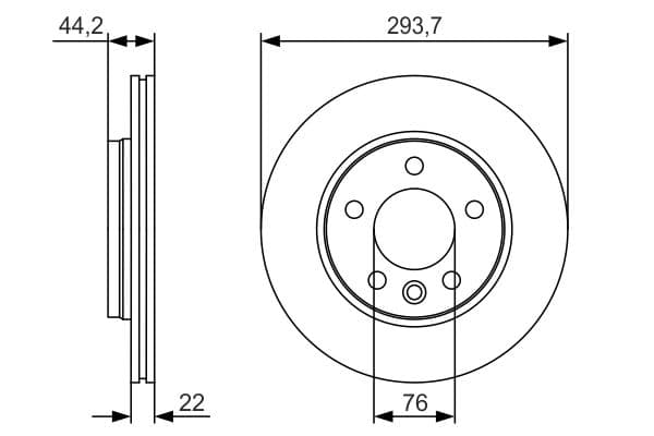 Bosch BD1902 Fren diski; arka küçük görsel 5