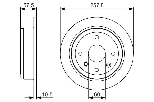 Bosch BD1904 Fren diski; arka 1