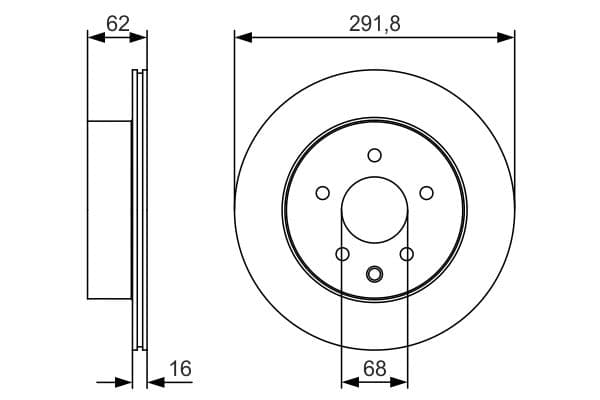 Bosch BD1930 Fren diski; arka küçük görsel 5
