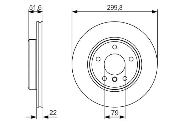 Bosch BD1931 Fren diski; ön küçük görsel 5