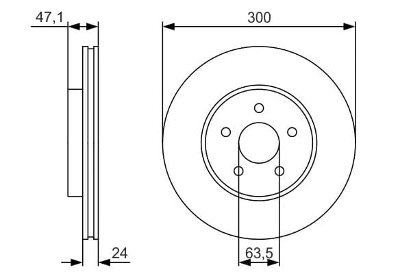 Bosch BD1925 Fren diski; ön küçük görsel 5