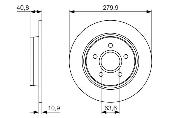 Bosch BD1926 Fren diski; arka küçük görsel 5