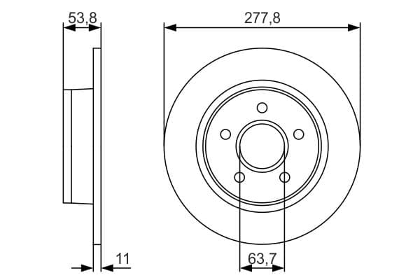 Bosch BD1933 Fren diski; arka küçük görsel 5