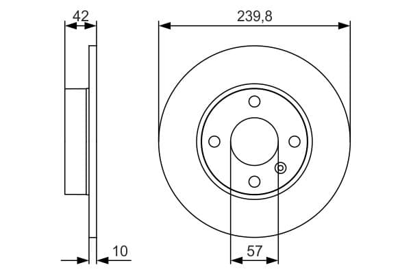 Bosch BD1935 Fren diski; arka küçük görsel 5