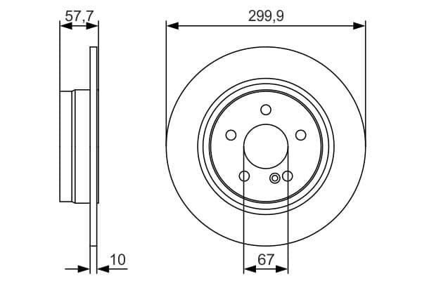 Bosch BD1979 Fren diski; arka küçük görsel 5