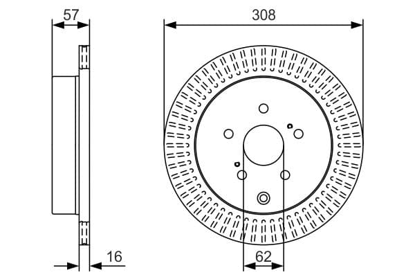 Bosch BD1815 Fren diski; arka küçük görsel 5