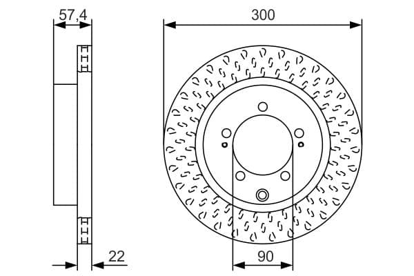 Bosch BD1832 Fren diski; arka küçük görsel 5