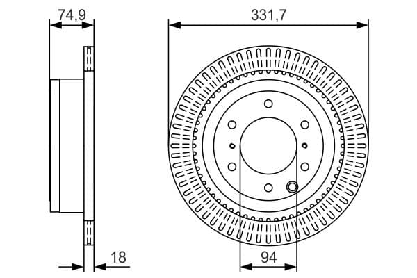 Bosch BD2356 Fren diski; arka küçük görsel 5