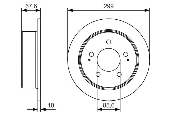 Bosch BD2319 Fren diski; arka küçük görsel 5