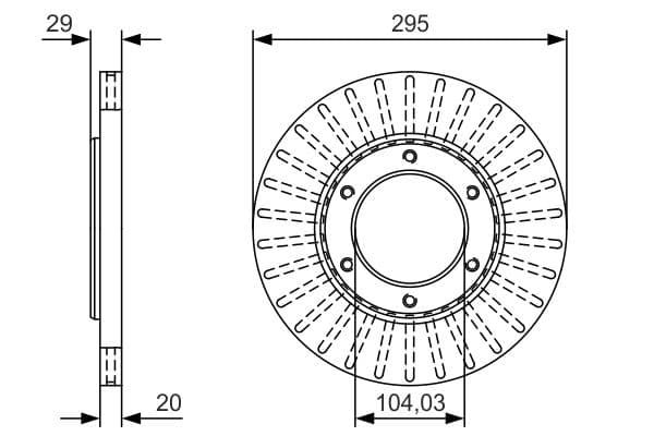 Bosch BD2365 Fren diski Premium2; ön küçük görsel 5