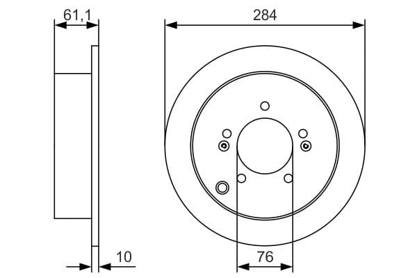 Bosch BD2382 Fren diski; arka küçük görsel 5