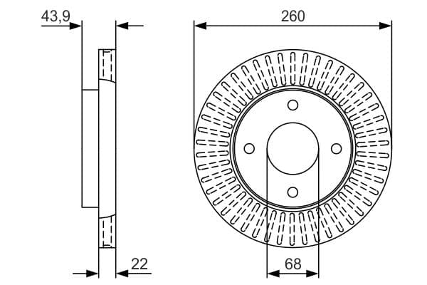 Bosch BD2312 Fren diski; ön küçük görsel 5