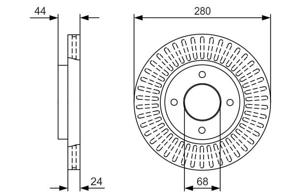 Bosch BD2313 Fren diski; ön küçük görsel 5