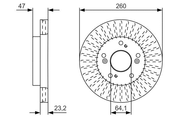 Bosch BD2378 Fren diski; ön küçük görsel 5