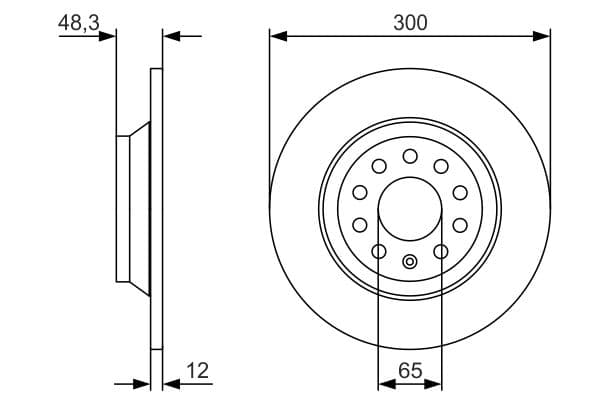 Bosch BD2396 Fren diski; arka 1