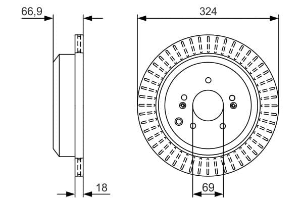 Bosch BD2239 Fren diski; arka küçük görsel 5