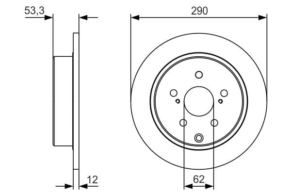 Bosch BD2258 Fren diski; arka küçük görsel 5