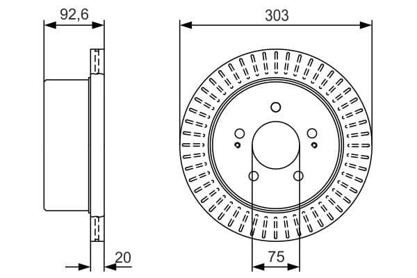 Bosch BD2259 Fren diski; arka küçük görsel 5