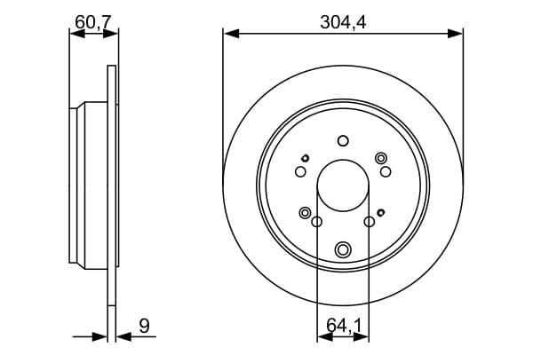 Bosch BD2489 Fren diski; arka 1