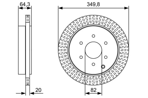 Bosch BD2603 Fren diski; arka küçük görsel 5