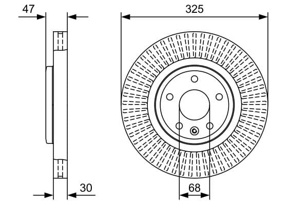 Bosch BD2609 Fren diski; ön küçük görsel 5