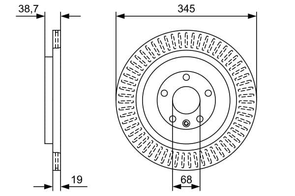 Bosch BD2611 Fren diski; arka 1