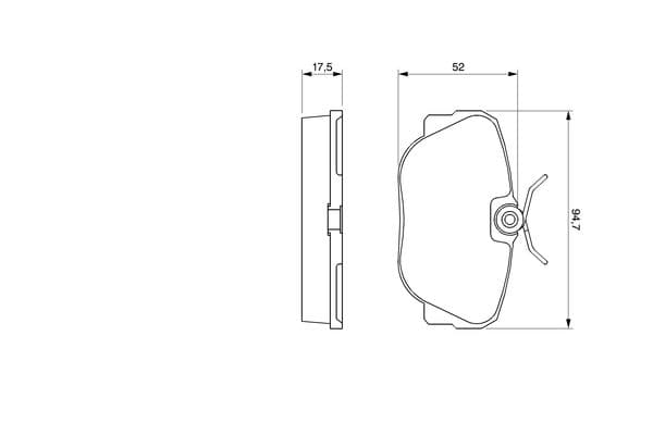 Bosch BP786 Diskli fren balatası seti; ön küçük görsel 8