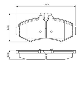 Bosch BP245 Diskli fren balatası seti; ön küçük görsel 6