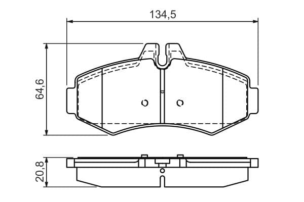 Bosch BP245 Diskli fren balatası seti; ön küçük görsel 5