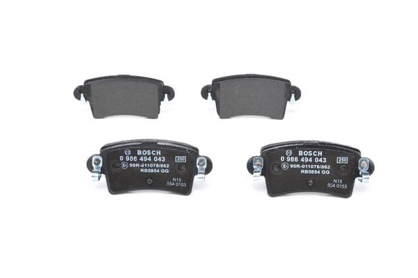 Bosch BP391 Diskli fren balatası seti; arka küçük görsel 3