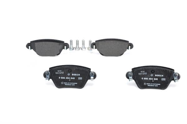 Bosch BP397 Diskli fren balatası seti; arka küçük görsel 3