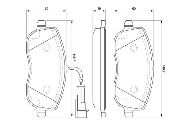 Bosch BP978 Diskli fren balatası seti; ön küçük görsel 8
