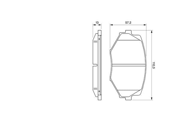 Bosch BP2726 Diskli fren balatası seti; ön küçük görsel 6