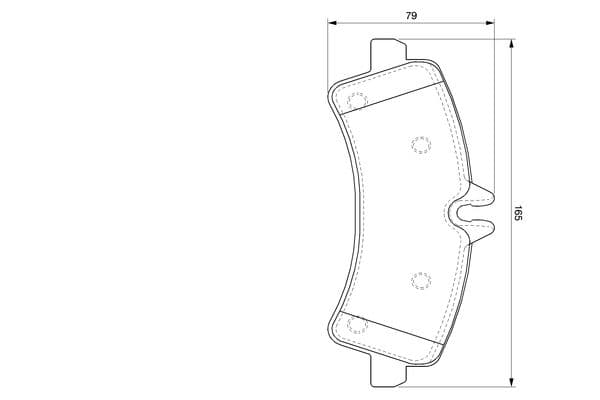 Bosch BP1032 Diskli fren balatası seti; arka küçük görsel 6