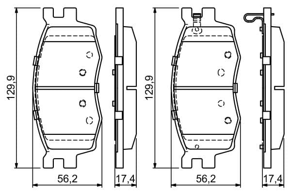 Bosch BP1050 Diskli fren balatası seti; ön küçük görsel 6